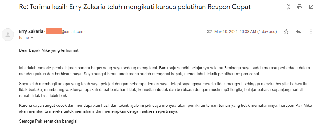 berbicara bahasa Inggris